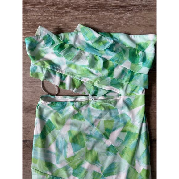 Billy J Zinnia Midi Dress Green Floral - Picture 4 of 8